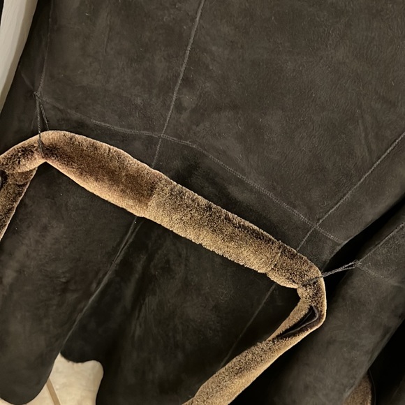 Genuine Shearling Robe Coat - Picture 8 of 15